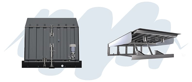 Comparativa de rampa niveladora vertical y telescópica para el control de temperatura en muelles
