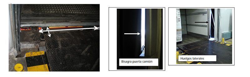 Sellado de un muelle de carga convencional