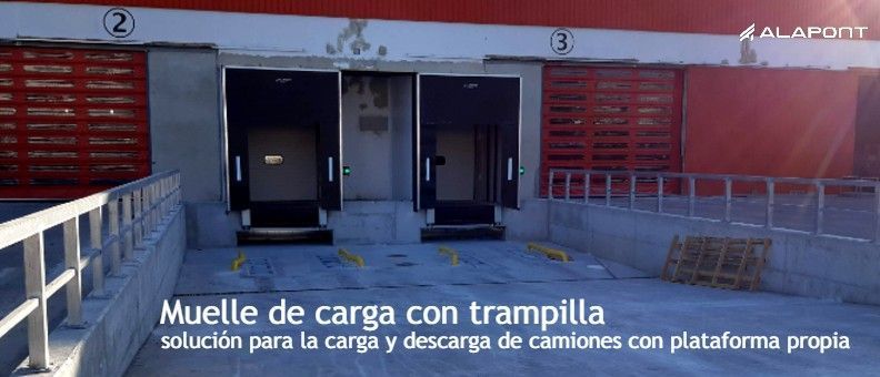 muelle de carga con trampilla