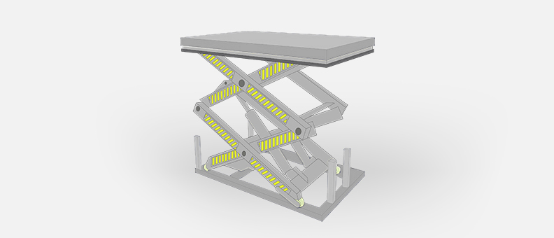 mesa de tijera galvanizada 
