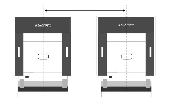 space between dock levelers